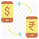 Transacao Mmoney Cambio De Moeda Dolar Para Rupia Ícone