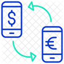 Transacao Monline Cambio De Moeda Dolar Para Euro Ícone