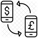 Transacao Movel Cambio De Moeda Dolar Em Libra Ícone