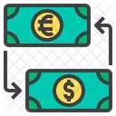 Cambio De Moneda Cambio De Dinero Conversion De Dinero Icon