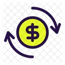 Cambio de dinero  Icono