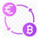 Cambio De Moneda Bitcoin Criptomoneda Icono