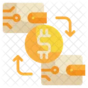Cambio de dinero digital  Icono