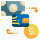 Cambio de dinero digital  Icono