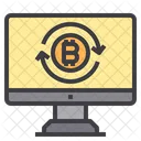 Intercambio En Linea Dinero Bitcoin Criptomoneda Cambio De Dinero En Linea Intercambio Bitcoin Icono