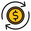 Cambio de dolar  Icono