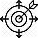 Cambio De Enfoque Cambio De Pensamientos Dardo Icono