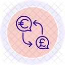 Icono De Linea De Cambio De Moneda Icono