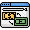 Cambio De Moneda Cambio Moneda Icono