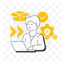 Cambio Transicional Cambio Negocio Icon