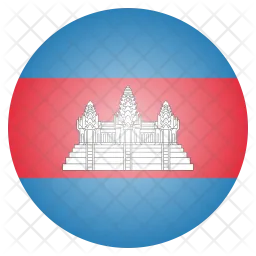 Cambodge Flag Icône