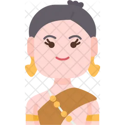 Cambodian Woman  Icon