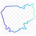 Mapa do Camboja - chegue aqui  Ícone