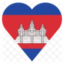 Camboya Bandera Icono