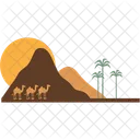 Camel And Desert Camel Animal Icon