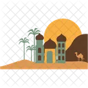 Camel And Desert  Icon