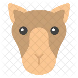 Camel Face Emoji Icon