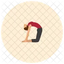 Camel Yoga Pose Icon
