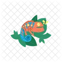 Cameleon Colore Fantaisiste Icône