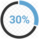 Diagramme Circulaire Graphique Trente Icône