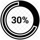 Diagramme Circulaire Statistiques Trente Icône