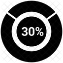 Diagramme Circulaire Statistiques Trente Icône