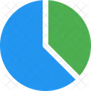 Diagramme Circulaire Trois Quart Icône