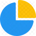 Diagramme Circulaire Trimestre Infographie Icône