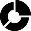 Beignet Diagramme Circulaire Analyse Icône