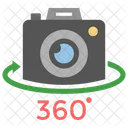 Camera 360 Picture Angle 3 D Photography Icon