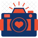 Camera Dating Heart Icon