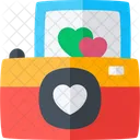 Camera Heart Ove Icon