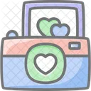 Camera Heart Ove Icon
