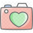 Camera Heart Love Icon
