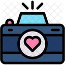 Camera Love And Romance Valentines Day Icon