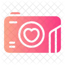 Camera Heart Technology Icon