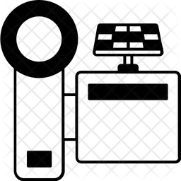 Camera charge with solar  Icon