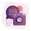 Camera Chat Photography Chat Image Chat Icon