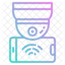 Câmera de monitoramento inteligente  Ícone