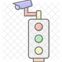 Traffic Camera Lineal Color Icon Icon