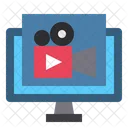 Camera De Video Camera De Filme Filme On Line Icon