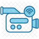 Camera De Video Wi Fi Bluetooth Ícone