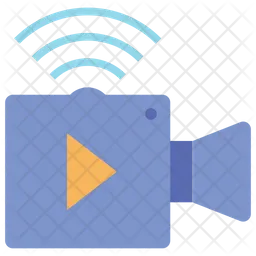 Câmera de vídeo wi-fi  Ícone