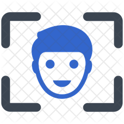 Camera face detection Icon - Download in Flat Style