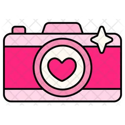 Camera Heart  Icon