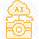 Cloud Camera Duotone Line Icon Icon