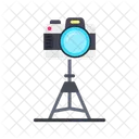Camera On Stand  Icon