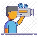 Camera Operator Male Camera Operator Cameraman Icon