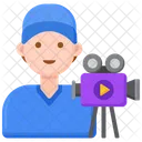 Camera Operator Male  Icon