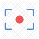 Foco de ponto da câmera  Ícone